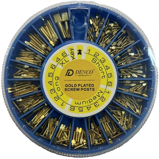 خرید و قیمت پین برنجی آسورت دنکو Gold Plated Screw Post Denco | ترب