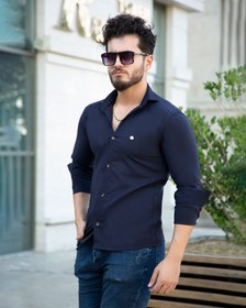 تصویر پیراهن مردانه مدل Zivip (سرمه ای) 