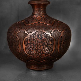 تصویر گلدان اناری قلمزنی 