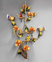 تصویر دیوارکوب طوطی برنجی | مدل 1 