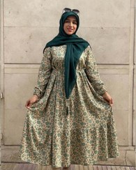 تصویر پیراهن ساحلی شمعدونی 