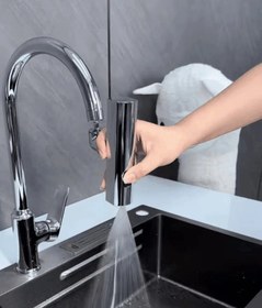 تصویر شیر آب سه‌کاره 3 IN 1 Waterfall Kitchen Faucet Multifunctional