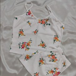 تصویر تاپ شورتک گلدار 