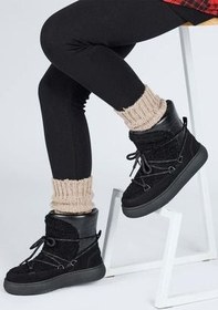 تصویر Jump 60210 Unisex Kids Boot Boot Black Jump 60210 Unisex Çocuk Kar Botu SİYAH