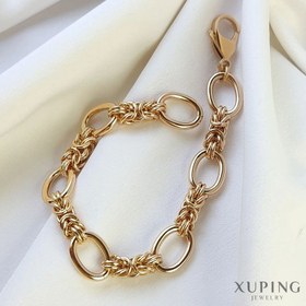 تصویر دستبند کلاسیک طرح طلا ژوپینگ 