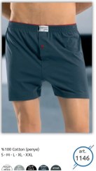 تصویر شورت پادار دکمه ای مردانه آنیت جنس نخی مدل 1146 
