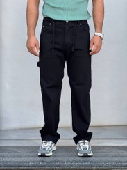 تصویر شلوار کتان نیم بگ 