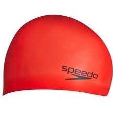 تصویر کلاه شنا چند رنگ مردانه و زنانه استخوان سیلیکونی قالب دار قرمز اسپیدو SPEEDO 