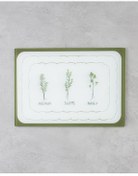 تصویر تخته برش شیشه رزماری 25X35 سانتی متر سبز سفید English Home 