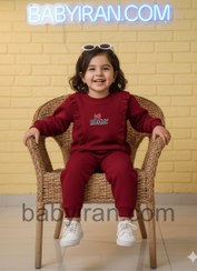 تصویر ست پوشاک دخترانه چین دار مناسب ۱ تا ۲ سال با جنس پنبه 