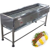 تصویر کباب پز صنعتی گازی استیل 