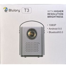 تصویر ویدئو پروژکتور بلولری مدل BLULORY T3 BLULORY Mini Projector T3