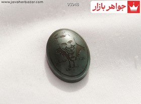 تصویر نگین حدید صینی طرح حاج قاسم سلیمانی کد 93948 