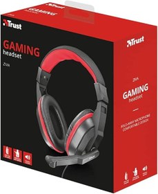 تصویر هدست بازی Trust Ziva On-Ear با میکروفون جمع‌شونده rust Ziva On-Ear Gaming Headset with Retractable Microphone