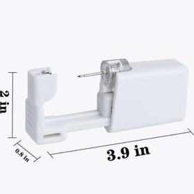 تصویر دستگاه سوراخ کن گوش گوشواره دار بدون خونریزی بسته دوعددی 