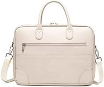 تصویر ANYTOY Laptop Bag Briefcases,Fashion Solid Women Laptop Briefcase Computer Bag Business Document Organizer Tote Ladies Handbag Messenger Purse Strap (Color : Hortel , Size : 14) 