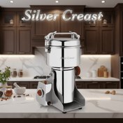 تصویر آسیاب صنعتی سیلور کرست مدل SC1000 ظرفیت ۱ کیلوگرم قدرت ۵۰۰۰ وات تیغه طلایی 