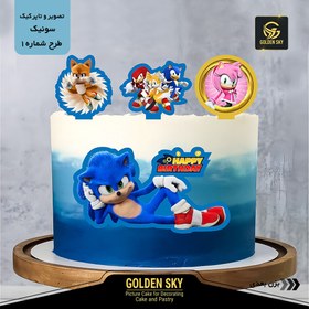 تصویر تاپر کیک سونیک 