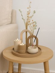 تصویر ست دکوری و تزیینی کرم نسکافه ای 