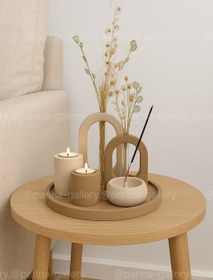 تصویر ست دکوری و تزیینی کرم نسکافه ای 