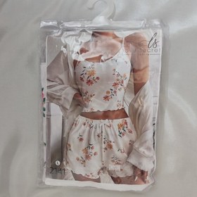 تصویر تاپ شورتک گلدار 