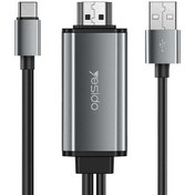 تصویر تبدیل USB Type-C به HDMI یسیدو HM02 ا USB-C To HDMi Adapter HM02 USB-C To HDMi Adapter HM02