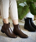 تصویر نیم بوت زنانه قهوه ای کد ۷۶۵۲۵۶ 