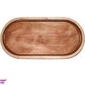 تصویر سینی سرو چوبی بیضی کافی شاپی 074 