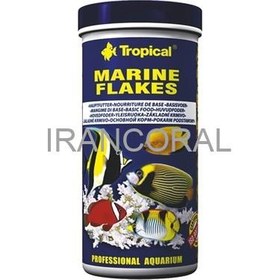 تصویر غذای پولکی ماهیان آب شور tropical marine flakes