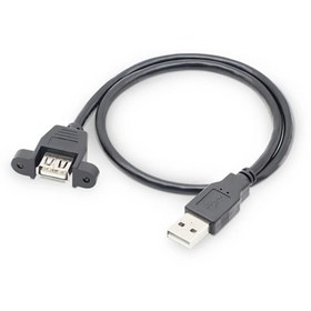 تصویر کابل افزایش طول USB پنلی ۵۰ سانتی متر 