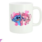 تصویر ماگ پاد آفرین مدل شخصیت کارتونی استیج و اِنجل کد ۱۴ 