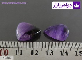 تصویر نگین آمتیست اشکی زیبا کد 140557 