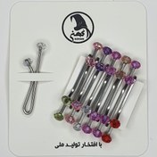 تصویر گیره استیل یکطرفه کهن-بسته 12 عددی-طرح 12 