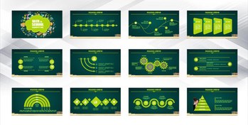 تصویر دانلود قالب پاورپوینت با تم درس و مدرسه 