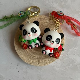 تصویر جاکیدی پاندا panda silicone key chain