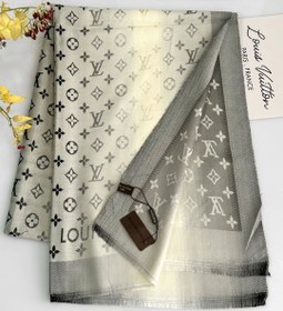 تصویر شال کشمیری طرح LV - سفید 