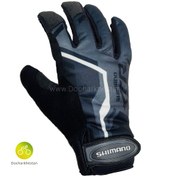 تصویر دستکش ورزشی دوچرخه سواری شیمانو مدل Wind Protector مشکی تیره Shimano Bicycle Gloves Wind Protector 