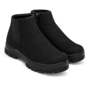 تصویر نیم بوت زنانه شیما مدل آرتا مشکی 