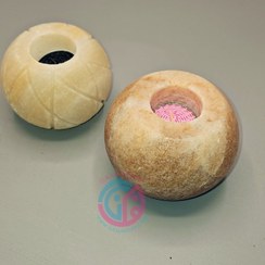 تصویر جاشمعی سنگ نمک مدل توپی 