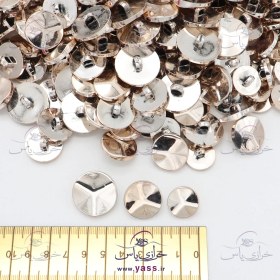 تصویر دکمه تخفیفی خارجی آبکروم طلایی 3 سایز (بسته 300 عددی) 