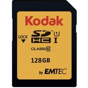 تصویر کارت حافظه SDXC کداک کلاس 10 استاندارد UHS-I U1 سرعت 85MBps ظرفیت 128 گیگابایت ا Kodak UHS-I U1 Class 10 85MBps SDXC - 128GB Kodak UHS-I U1 Class 10 85MBps SDXC - 128GB