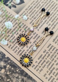 تصویر گیره روسری محکم و مقاوم مدل بابونه 