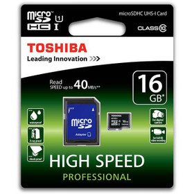 تصویر Toshiba 16GB MicroSD Class 10 UHS-I High Speed Memory Card 