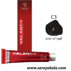 تصویر رنگ موی والانسی قهوه ای دودی C3 به شماره 4.1 VALANCY در حجم 100 میل به قیمت عمده 