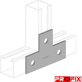 تصویر صفحه اتصال سه راهی سه سوراخ پروفیل جی کد PFC-412 