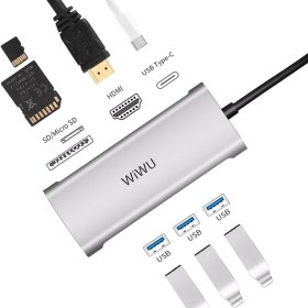 تصویر هاب 7در1 ویوو مدل WiWU Alpha 7-in-1 Multiport USB C Hub 731HP 