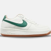 تصویر کفش کتانی بزرگ پا کرم سبز نایک Nike Air Force مدل ۴۵۹۰ - سفید شیری سبز / ۴۶ Nike Air Force