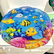 تصویر واترمت نوزاد یا تشکچه آبی نوزاد سایز بزرگ ۱۰۰در۸۰ سانتیمتر - دایره ای قطر۹۵سانت 