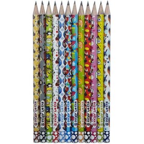 تصویر مداد مشکی آریا مدل کودکانه بسته 12 عددی Arya Kid's Art HB Pencil 12 pcs - 3047