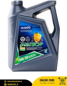 تصویر روغن موتور 5W30 آیسین اصلی SP (4 لیتری) AISIN Fully synthetic motor oil SAE 5W-30 API SN+ 4L ESFNP0534PB Made in Korea